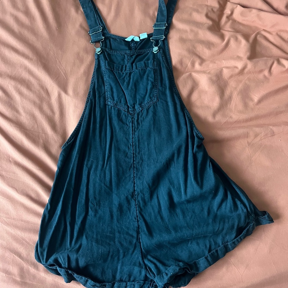 Roxy Charcoal Denim Overalls